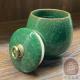 結晶寵物陶瓷罐(深綠)