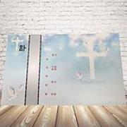 天藍色基督、天主教訃聞(100張)