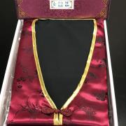 【中式台製】女性旗袍絲緞棗紅色套組