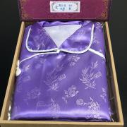 【中式進口】女性鳳仙裝絲緞紫色套組