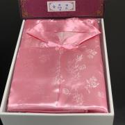 【中式進口】女性壽衣絲緞粉色套組