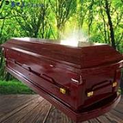 【入殮出】十字架基督天主火化平蓋紅木扶手棺2.0尺