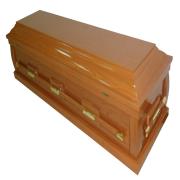 棺木-2尺1環保金手把黃色