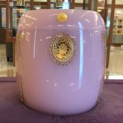 骨灰罐-九品蓮花粉琉璃(備長炭內膽)