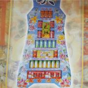 {貨運配送}平面七層罐頭塔-705款 (東部-聯運)(限送喪家自宅)