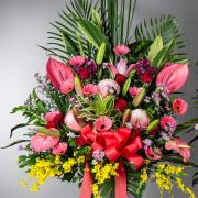 吉慶藝術高架花籃