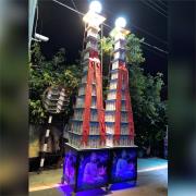 11層燈光柱平安米塔(平安米300克*2...