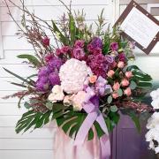 K01款典雅高架藝術花籃