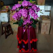 方型蘭花柱(人造花)