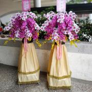 方型混搭蘭花柱20珠(人造花)