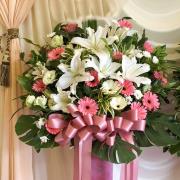 藝術花籃A款{限殯儀館或周圍會館告別式}