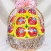 新鮮水果籃(全蘋果)三峽殯儀館內