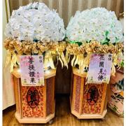 大型蘭花白色花球(花器需回收)