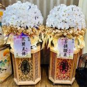 大型蘭花白色花球(花器需回收)(嘉義殯)