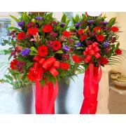 典雅喜慶高架花籃