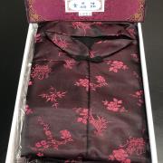 【中式台製】女性壽衣絲緞黑紅色套組