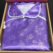 女性鳳仙裝絲緞紫色套組