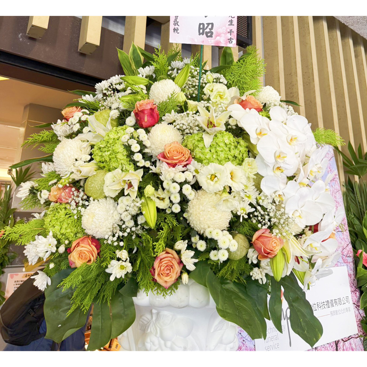 F款羅馬柱花禮(館內羅馬柱館外高架花籃)