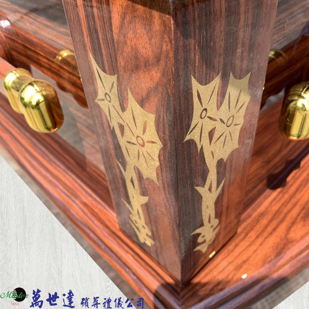 【打桶】火化圓蓋椏杉木扶手棺2.3尺