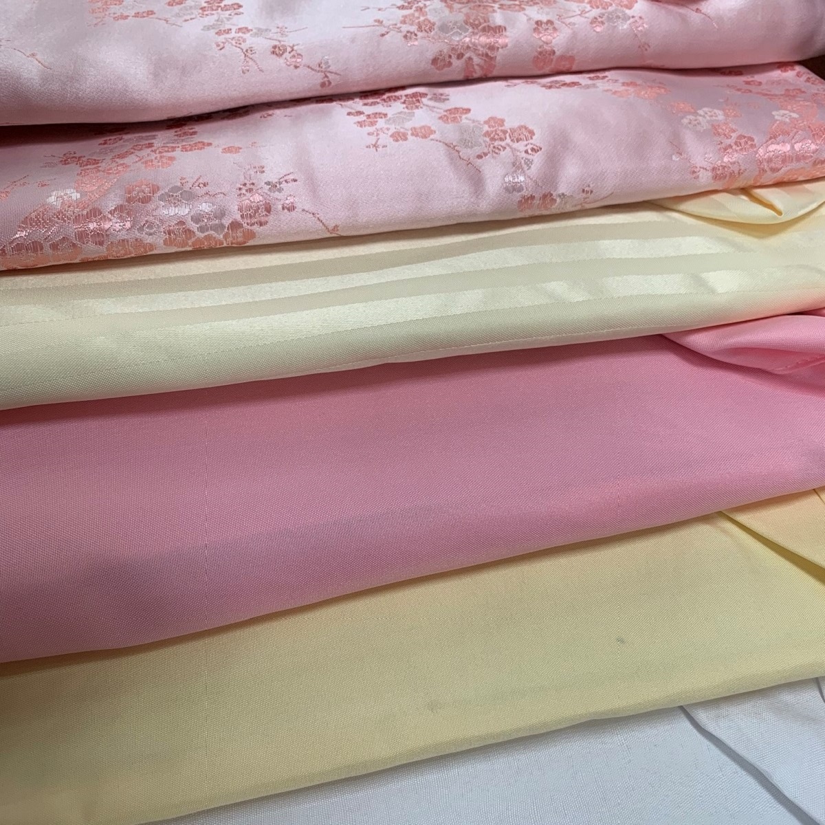 【中式進口】女性壽衣織錦梅花粉色套組