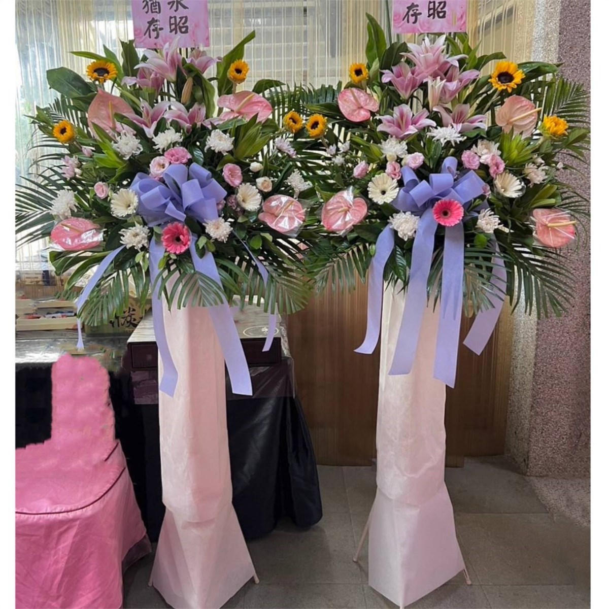 高架藝術花籃A09款