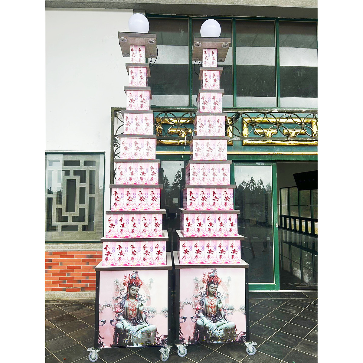 九層平安米塔(100斤米)(限殯儀館內告別式)