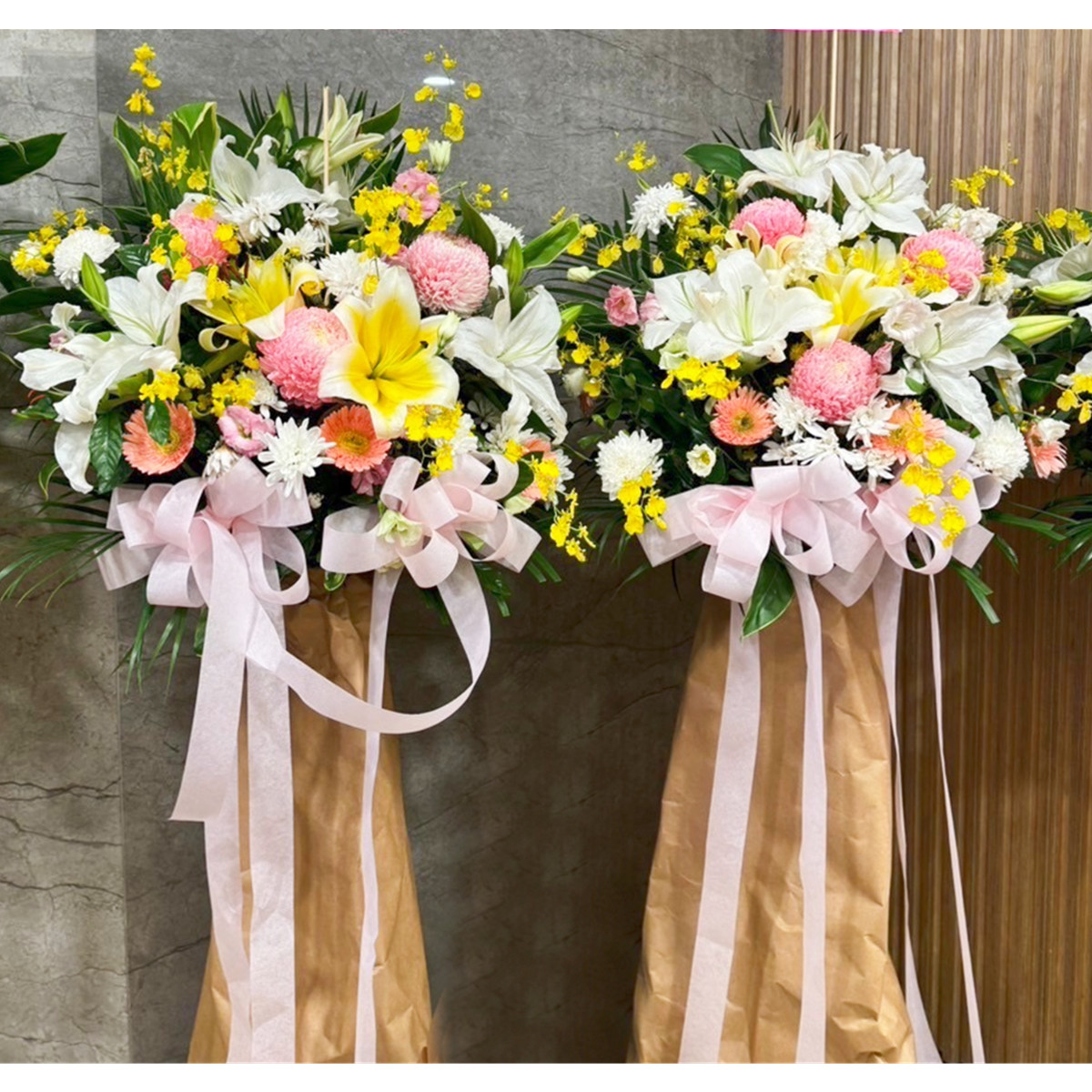 典雅花籃(A02款) 限板殯告別式(無法指定款式隨機出貨)-只接三天後預約單.
