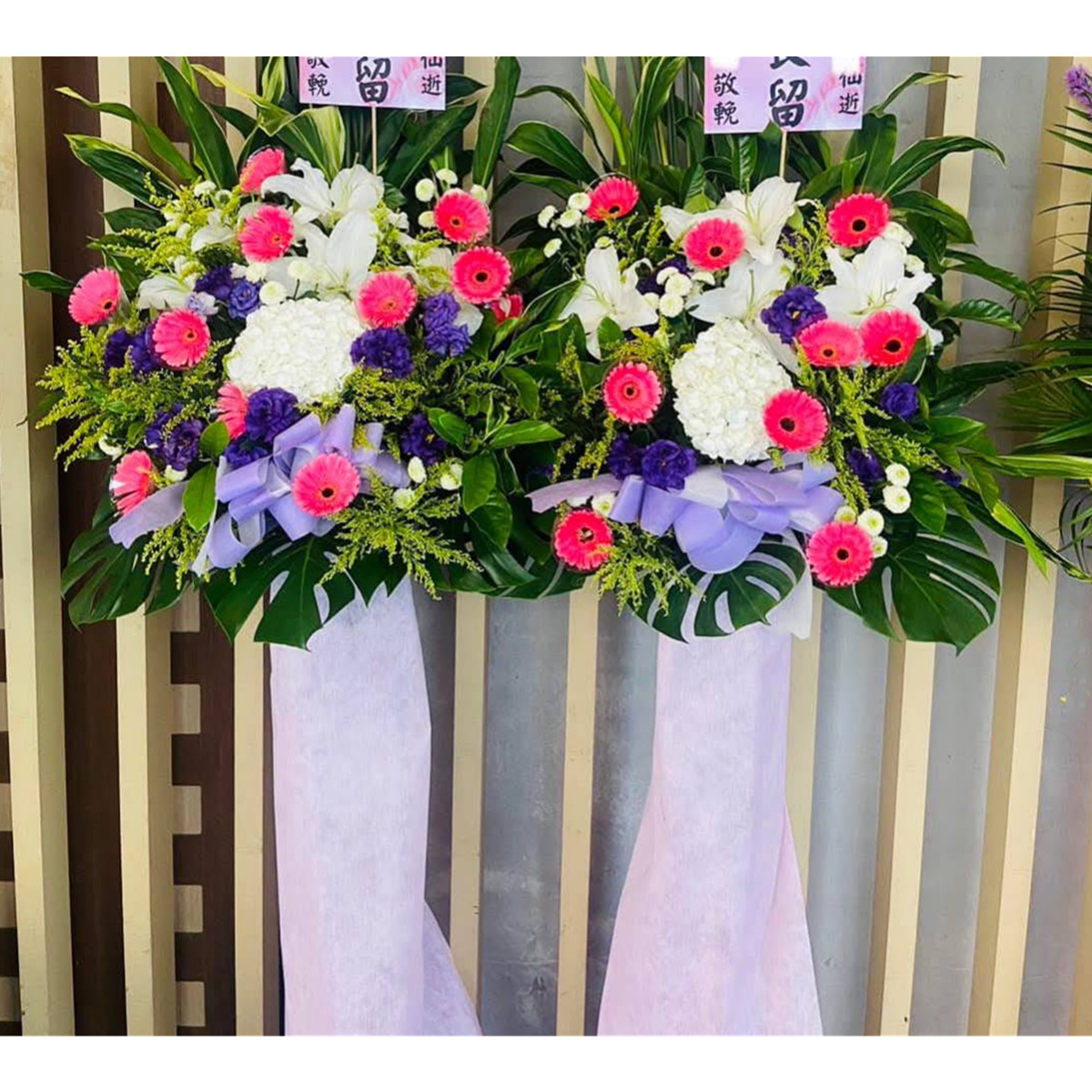 不指定款式高架花籃(B08款)(限殯儀館內)