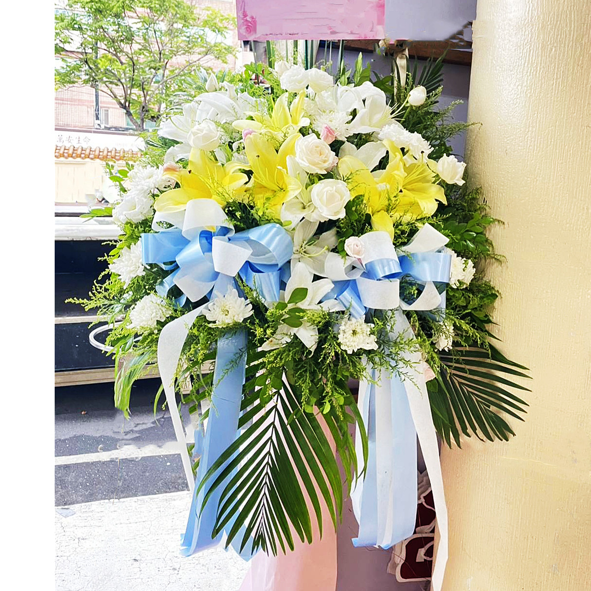 不指定款式高架花籃(B03款)(限殯儀館告別式)