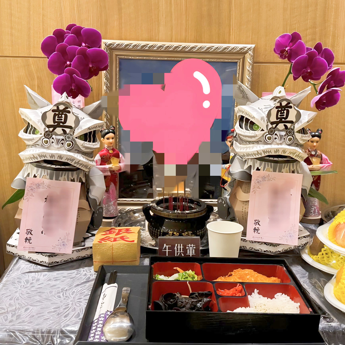 靈堂小型孝獅塔  (限殯儀館內)