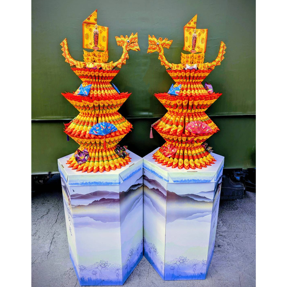 法船蓮花塔(底座款式不固定)