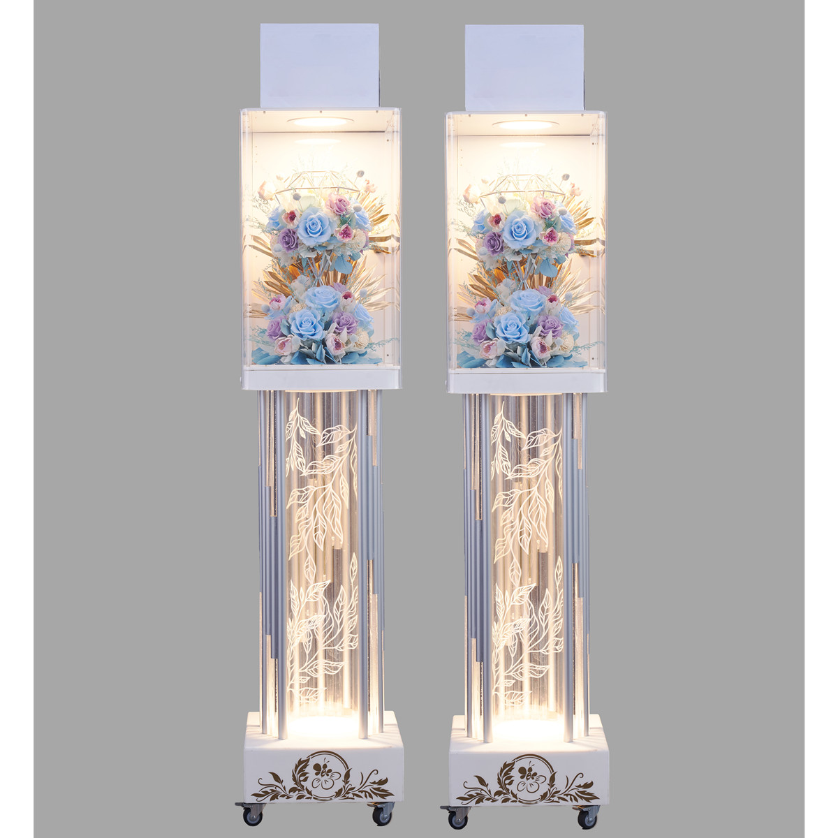 租用180cm永生花燈柱 (告別式1天,限館內)4對出貨