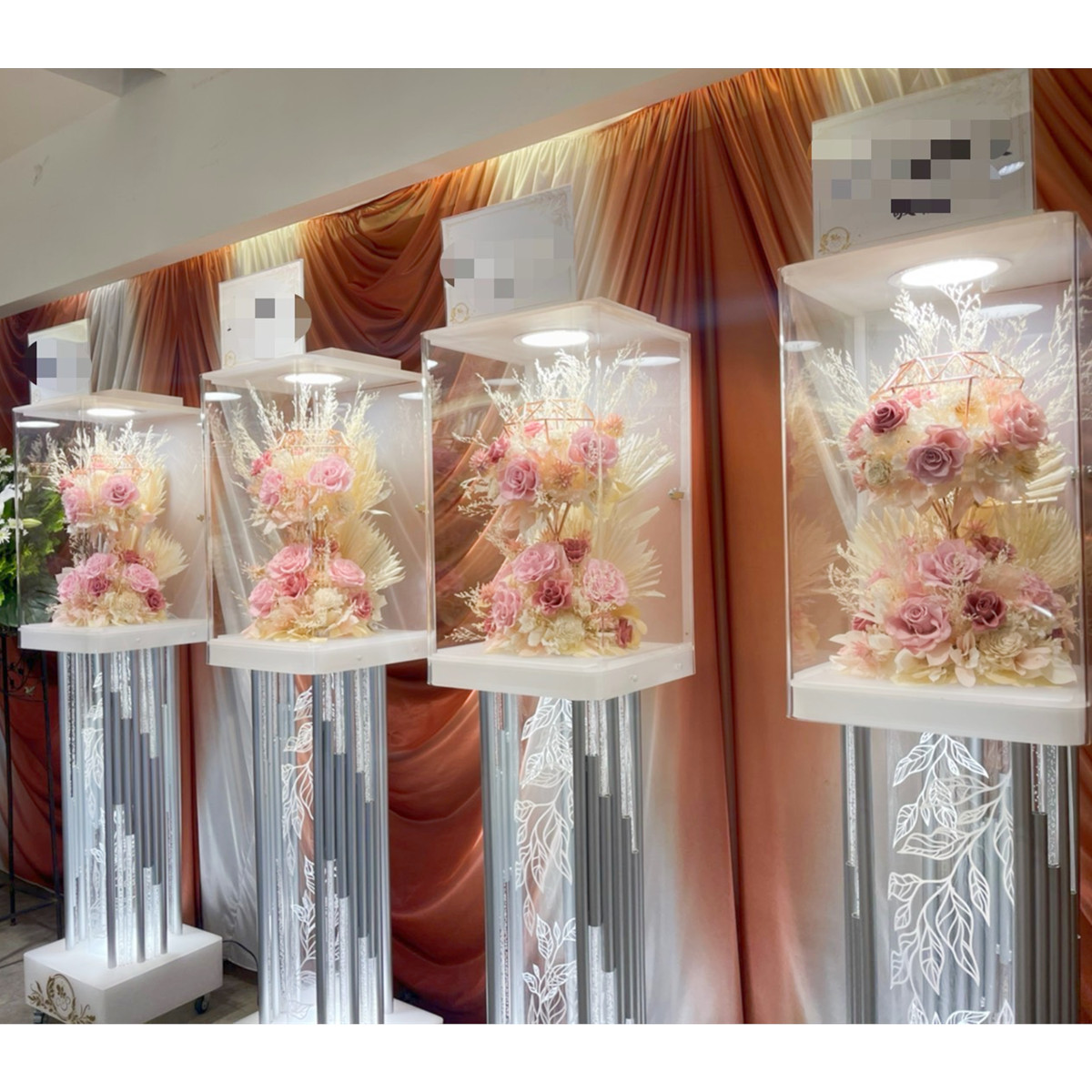 租用180cm永生花燈柱 (告別式1天,限館內)4對出貨