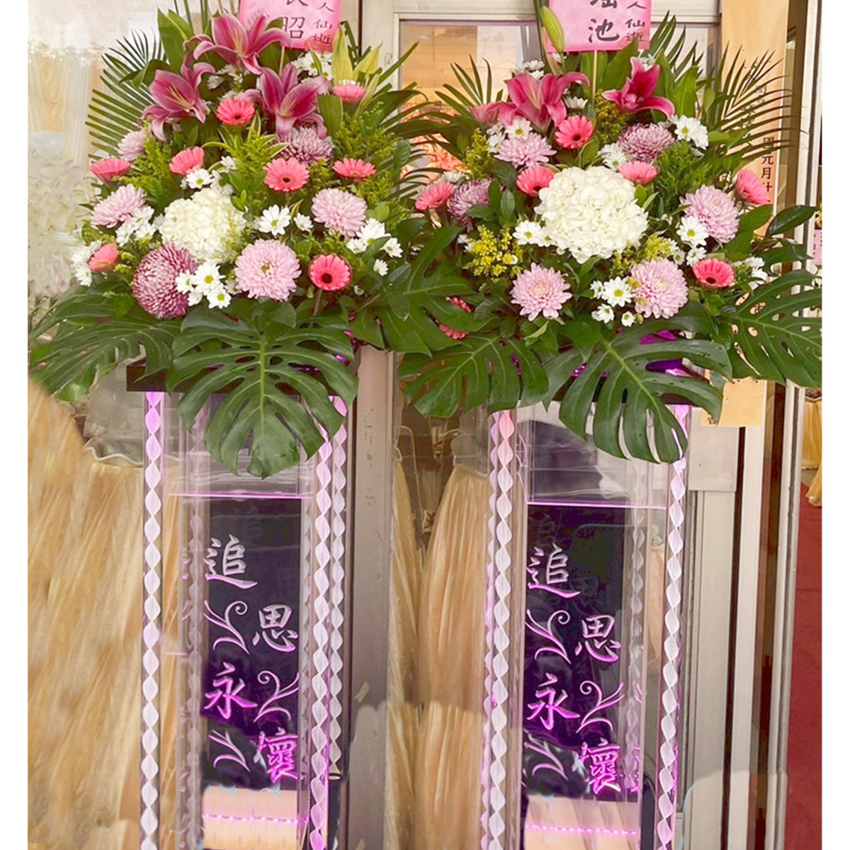鮮花燈柱(A01款)(限殯儀館內/告別式)