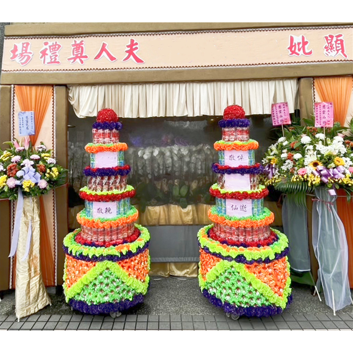 5層飲料罐頭塔